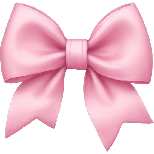 Baby pink bow  emoji