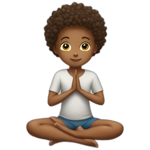 Kid yoga emoji