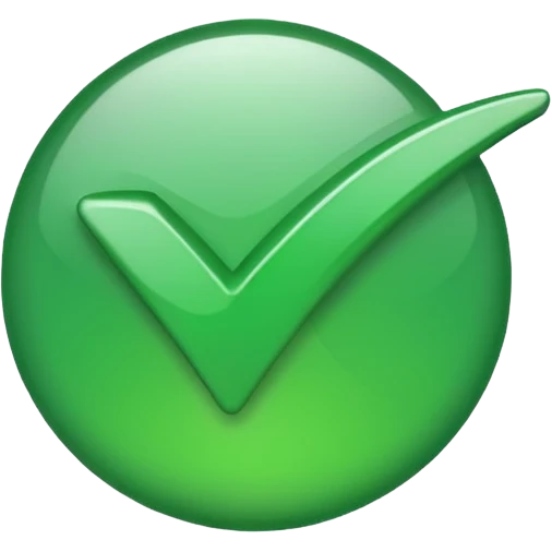 tick green icon emoji