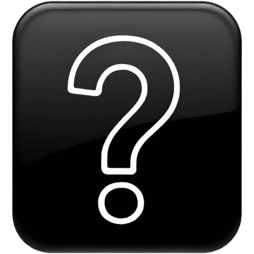 Squared question mark emoji