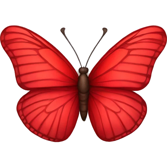 Red butterfly  emoji