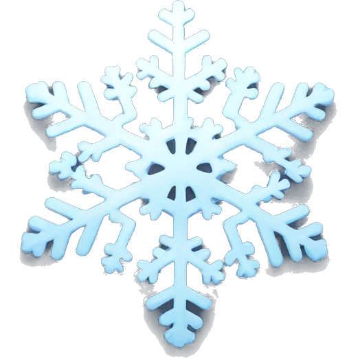 beautiful snowflake emoji