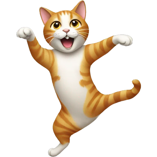 Cat who is dancing  emoji