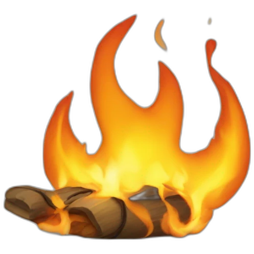 Un chat au pouvoir feu emoji