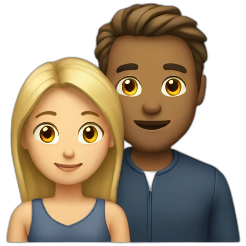 Homme qui porte sa femme emoji