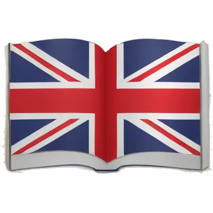 book with English flag emoji