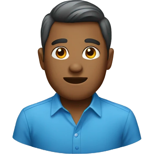 blue shirt emoji