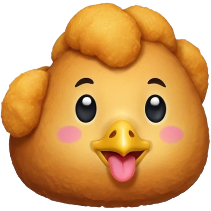 Make an emoji of a chicken nugget emoji