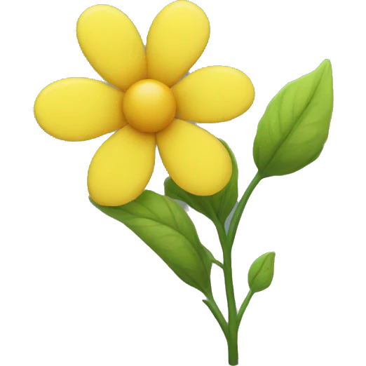 Yellow flower emoji