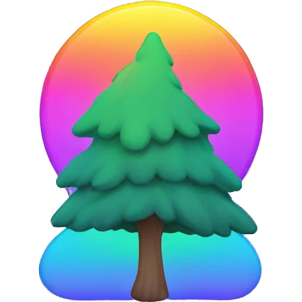 🌈🌲 emoji