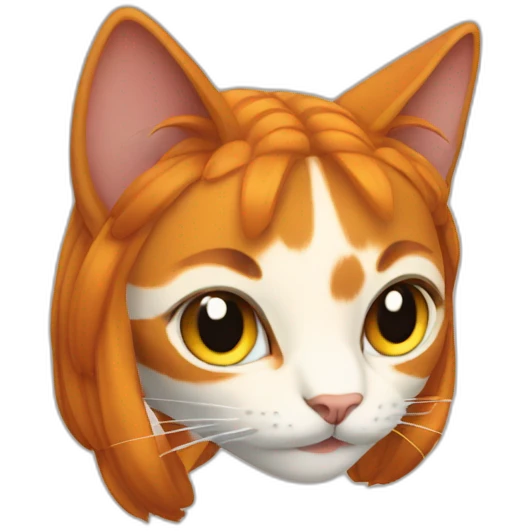 Cat with malon on head emoji