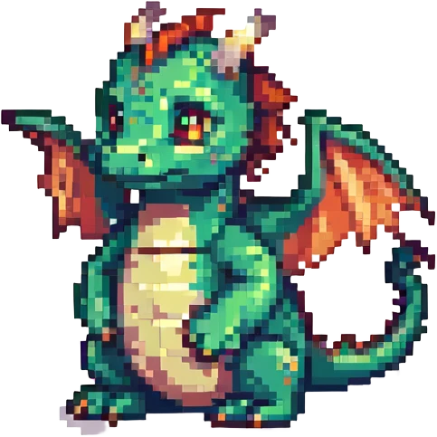 cute dragon with small wings emoji