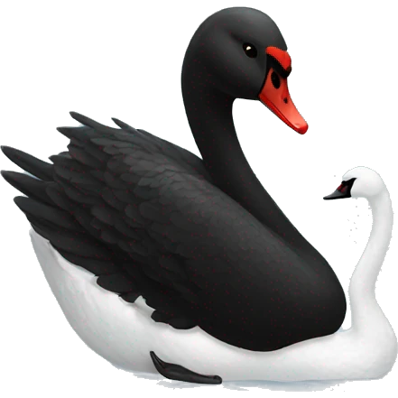 Black swan emoji