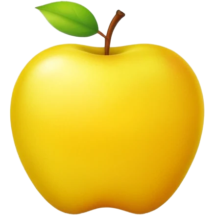 yellow  apple emoji