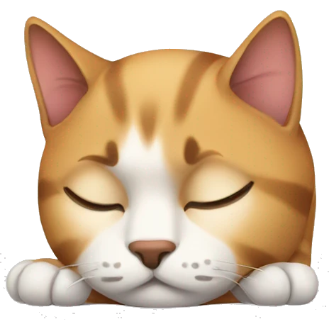 Cat sleepy emoji