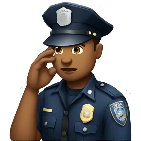 police facepalm emoji