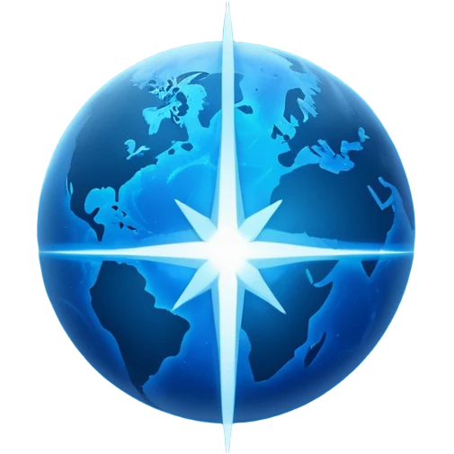 The image is a sci-fi poster with glowing blue text that reads “ALPHA ORIONIS WARS.” A bright blue planet or star glows at the bottom, and the word “STARBLAST” appears below. The design has a futuristic, space-themed look. emoji