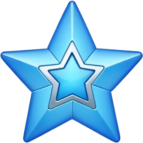 Centang biru segi bintang sudut 12 emoji