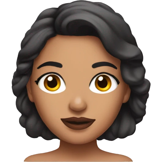 Latina make up on woman body emoji
