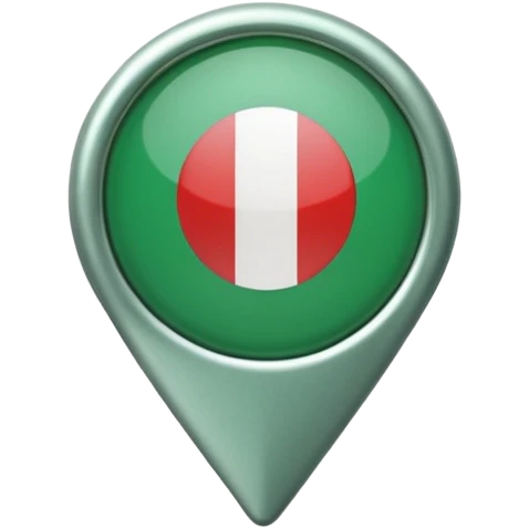 location pin Italy green emoji