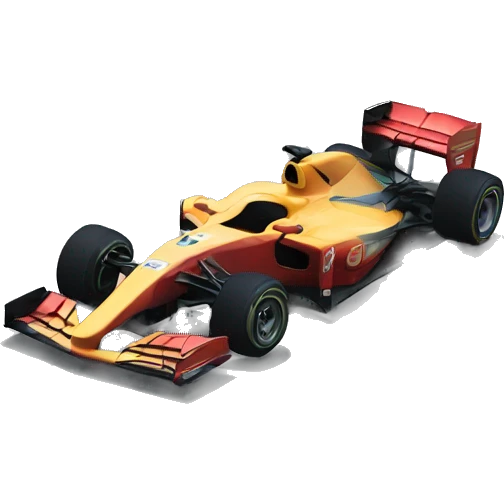 F1 car on highway near ocean emoji