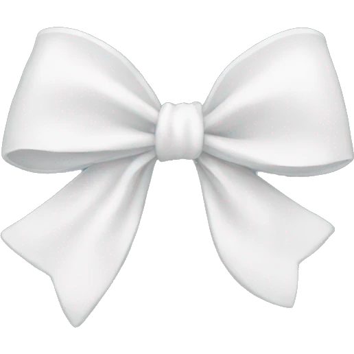 White bow emoji