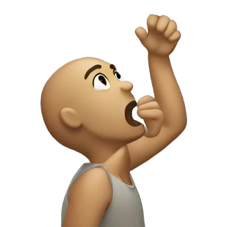 someone blowing air emoji