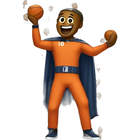 Man cheering for university of Illinois emoji