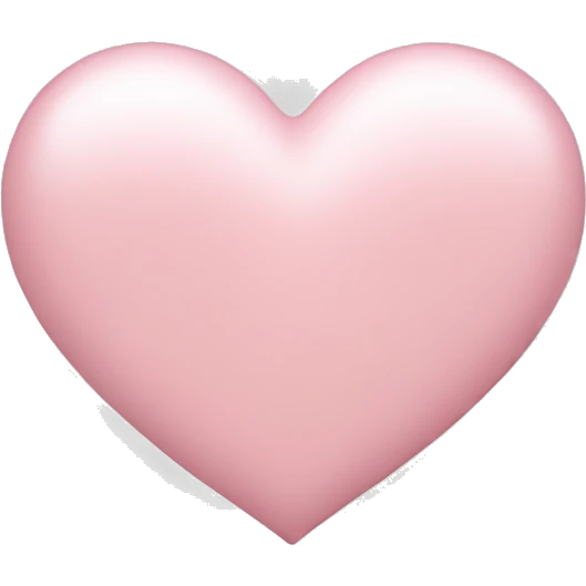 Light pink heart emoji