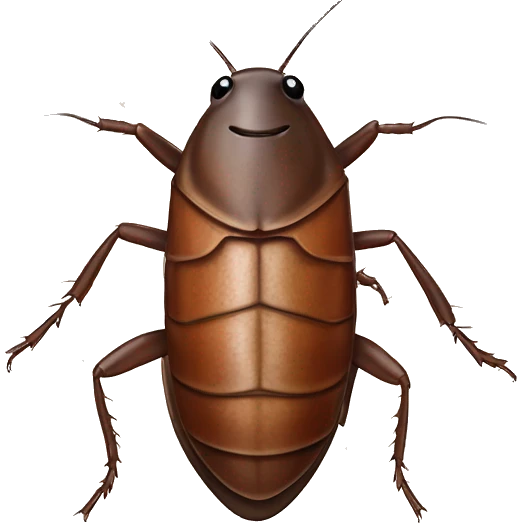Cockroach under apray emoji