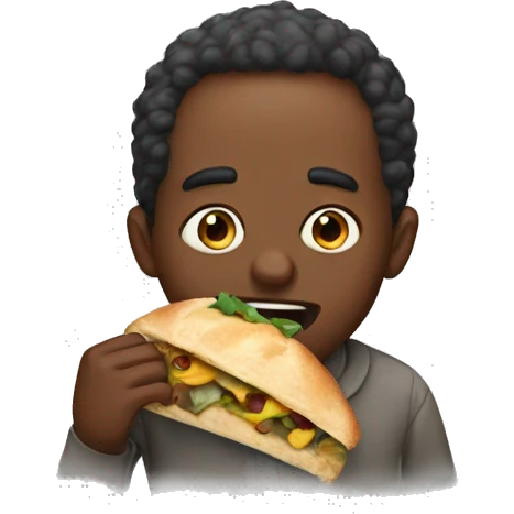 Henry Bunthara eating emoji