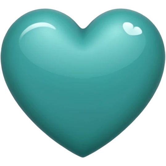 Teal heart emoji