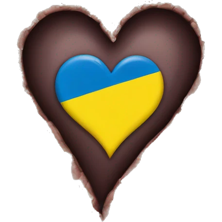Heart in support of Ukraine  emoji