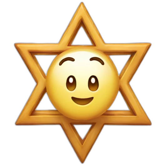 Star of David heart emoji