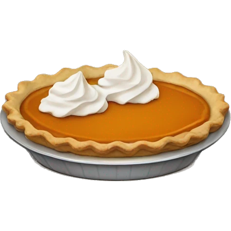 Pumpkin pie emoji
