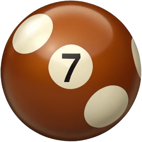 billiard ball 7 number emoji