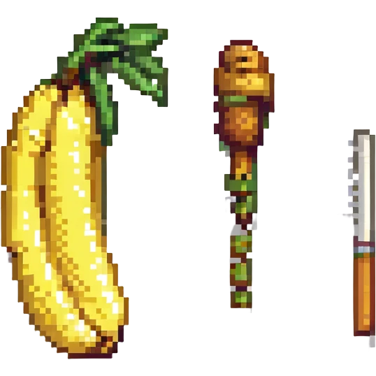 a banana and a drumstick emoji