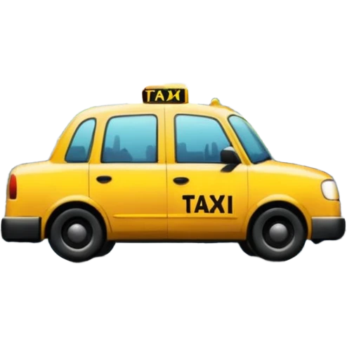 City Rain Scenes, Taxi reflection + puddle. emoji