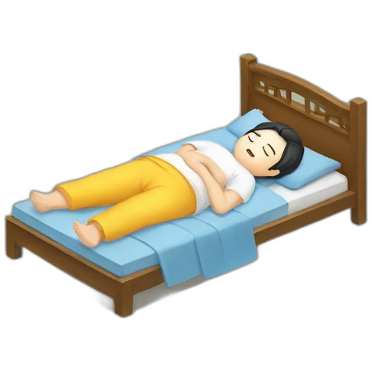 Sleeping Korean emoji
