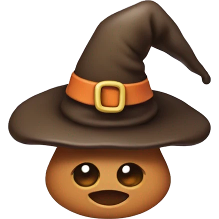 poo emoji with a witches hat  emoji