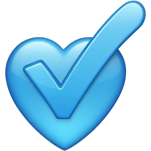 Blue virified mark tick emoji