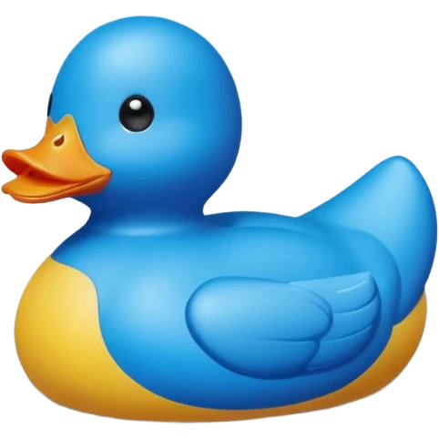 blue toy duck emoji
