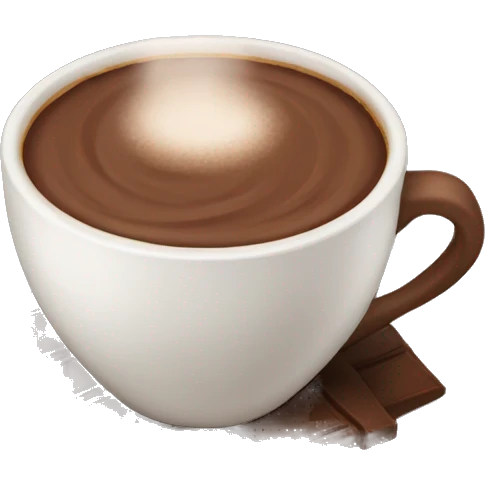 New Year's cup of cocoa emoji