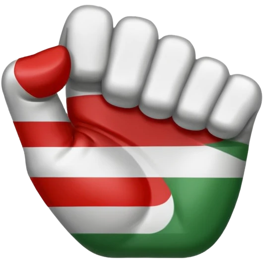 This fist emoji ✊ but instead of yellow it’s the three Italian flag colors emoji