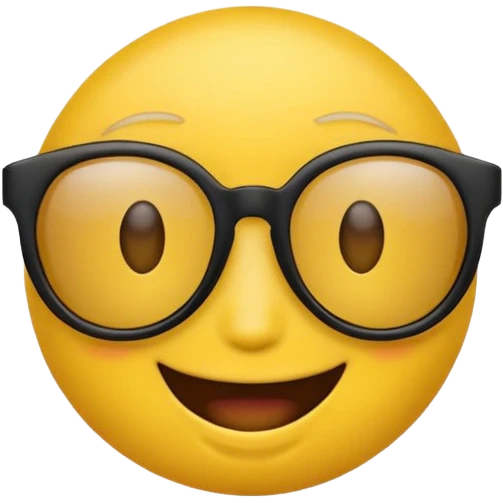 Emoji amarillo con gafas negras tal cual como este como este 😎 emoji