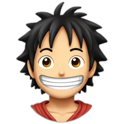 Luffy énervé emoji
