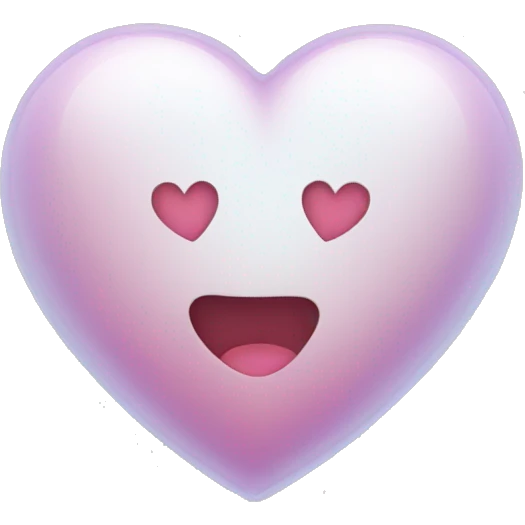 heart with transparent inside  emoji