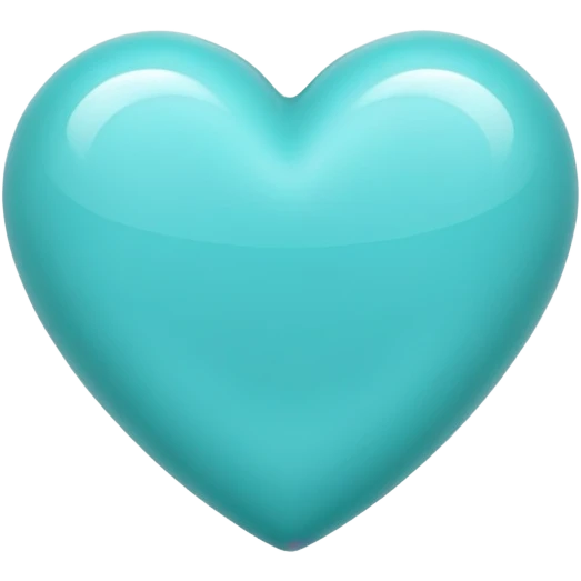 Turquoise heart emoji