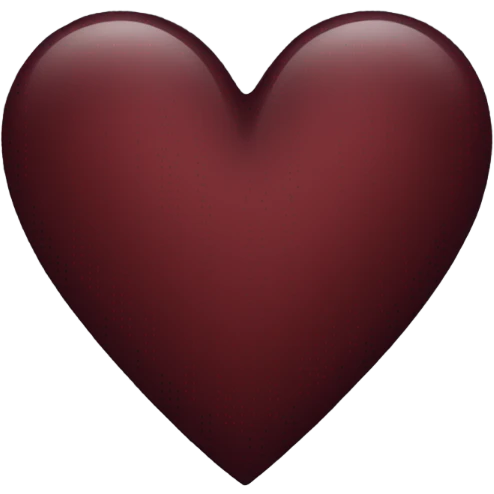 dark red heart emoji  emoji