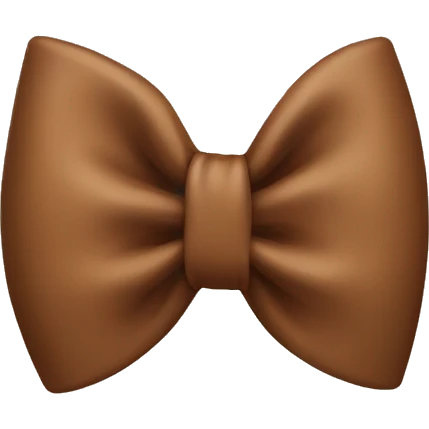 Brown bow emoji